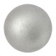 Les perles par Puca® Cabochon 25mm Silver aluminium mat 00030/01700
